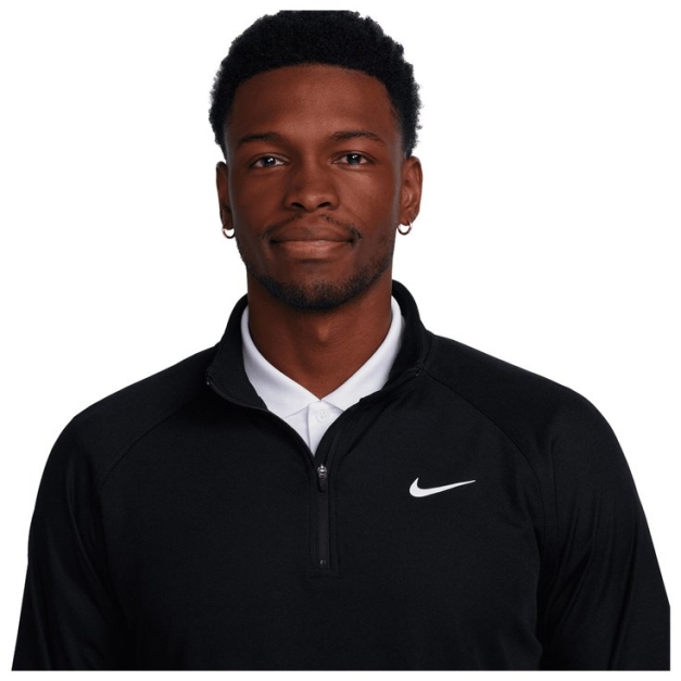 Pull Tour Dri Fit ADV Half Zip Top Black White