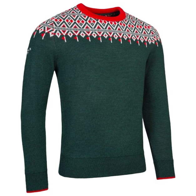 Pull g.Nicolas Tartan Green White Garnet