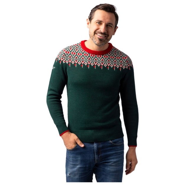 Pull g.Nicolas Tartan Green White Garnet