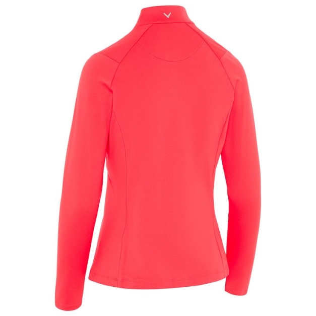 Polo Thermal LS Fleece Back Jersey Polo Paradise Pink