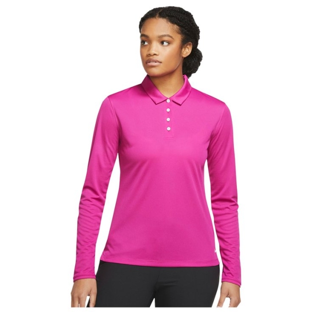 Polo Dri-Fit Victory Long Sleeve Pink