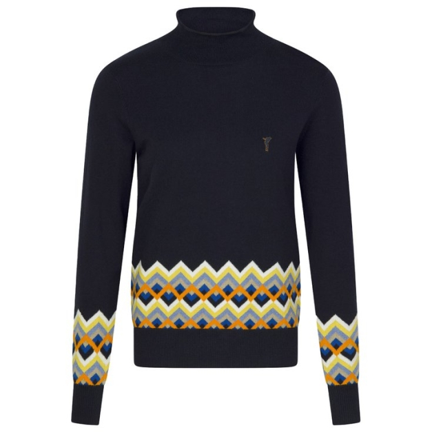 Pull Flighted By Style Turtle Neck Navy