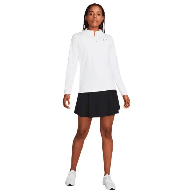 Pull Women's Dri-Fit Club UV Half-Zip White Black