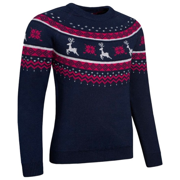 Pull g.Joy Navy Pink Berry Silver Lurex