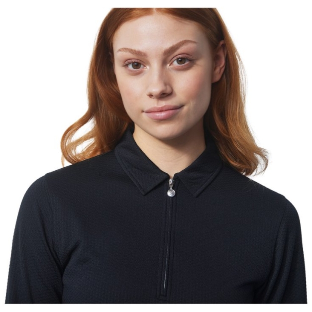 Pull Peoria Ls Polo Shirt Black