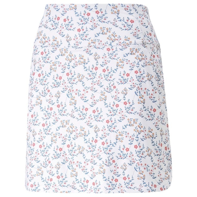 Jupe Microfloral Skirt Bright White