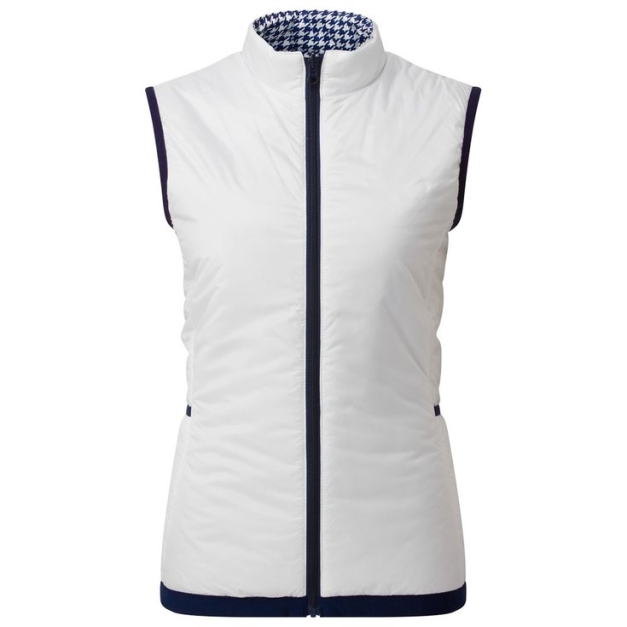 Veste Reversible Insulated Vest W White Navy