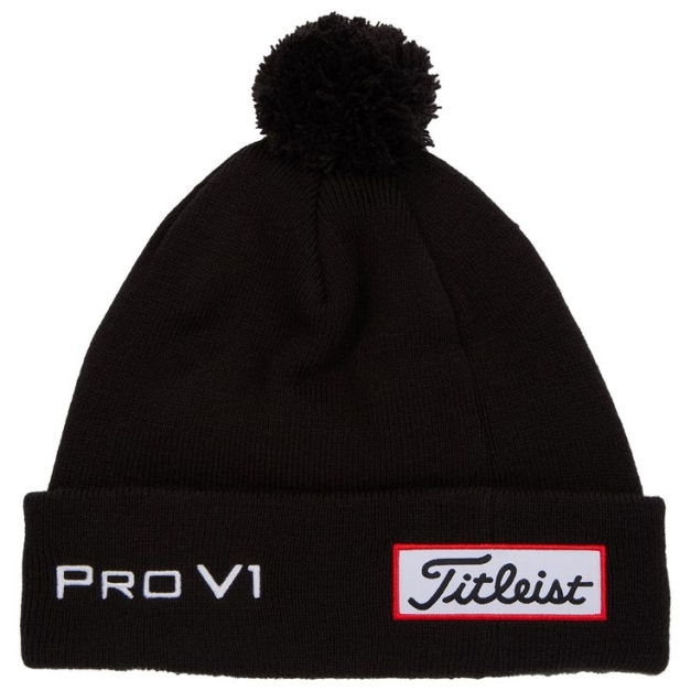 Bonnet Tour Pom Pom Black White