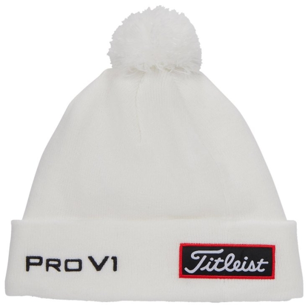 Bonnet Tour Pom Pom White Black