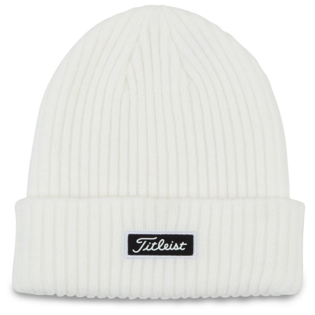 Bonnet Charleston Cuff Knit White Black