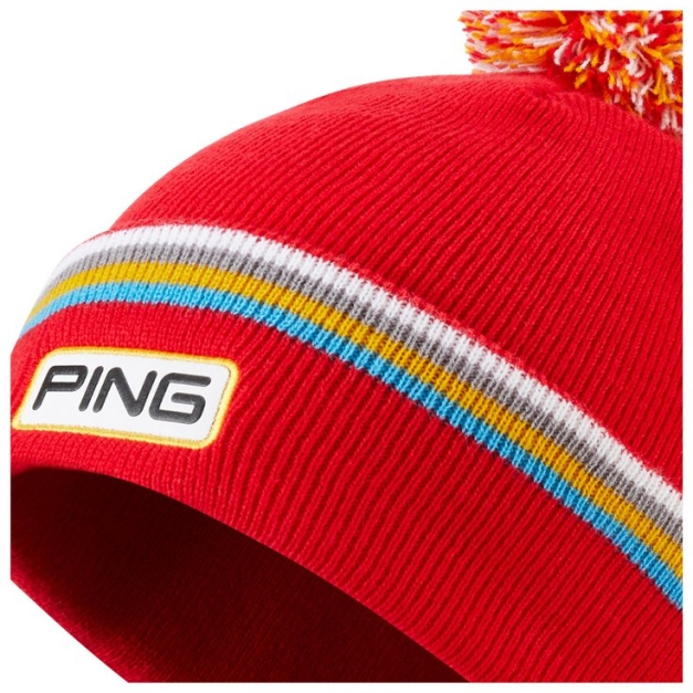 Bonnet Devin Bobble Tomato Red Multi