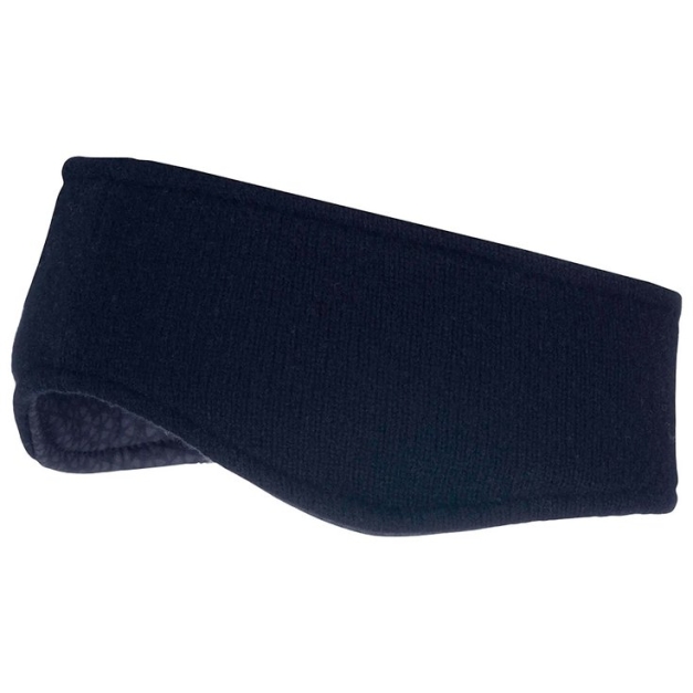 Bandeau Merino Earband Navy White