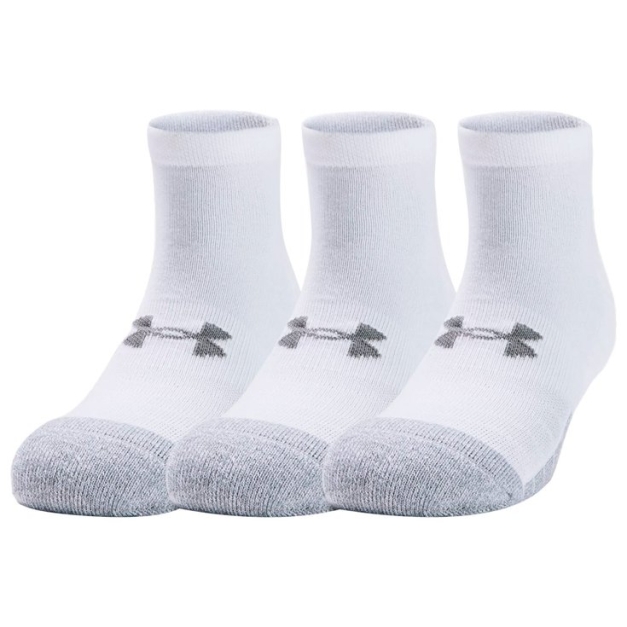 Chaussettes Heatgear Locut 3 Packs White White Steel