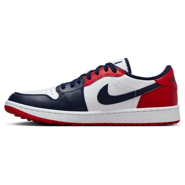Chaussures sans crampons Air Jordan 1 Low G White Obsidian Varsity Red