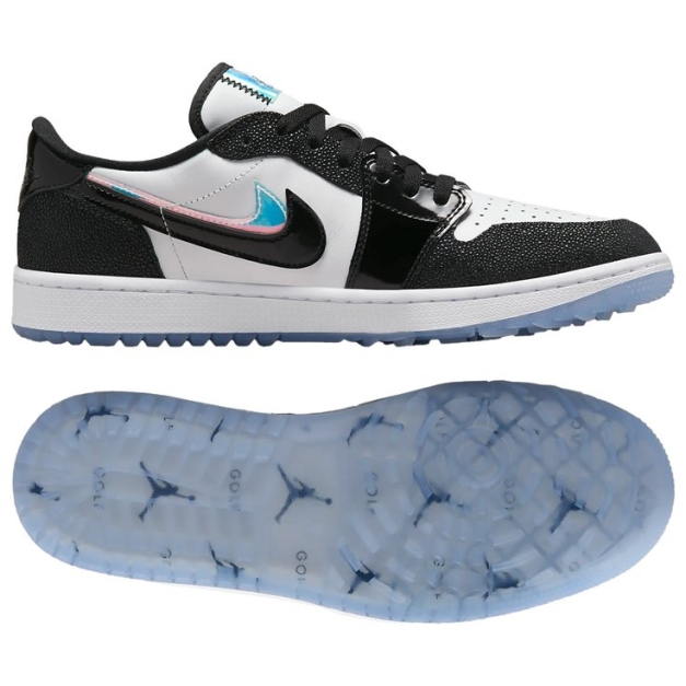 Chaussures sans crampons Air Jordan 1 Low G Nrg White Black