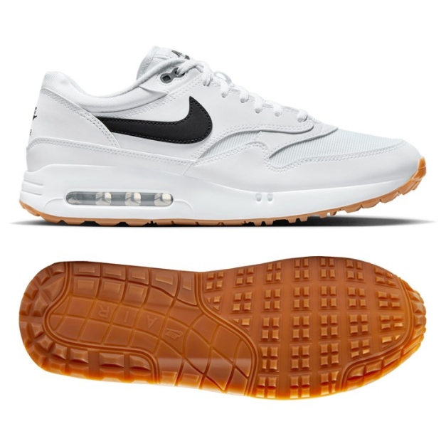 Chaussures sans crampons Air Max 1 86 OG G White Black Gum Medium Brown