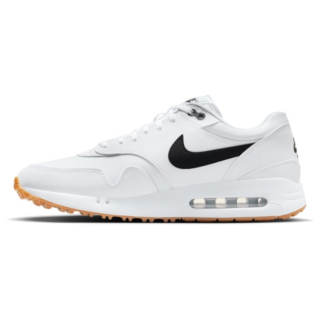 Chaussures sans crampons Air Max 1 86 OG G White Black Gum Medium Brown