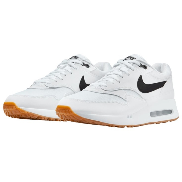 Chaussures sans crampons Air Max 1 86 OG G White Black Gum Medium Brown