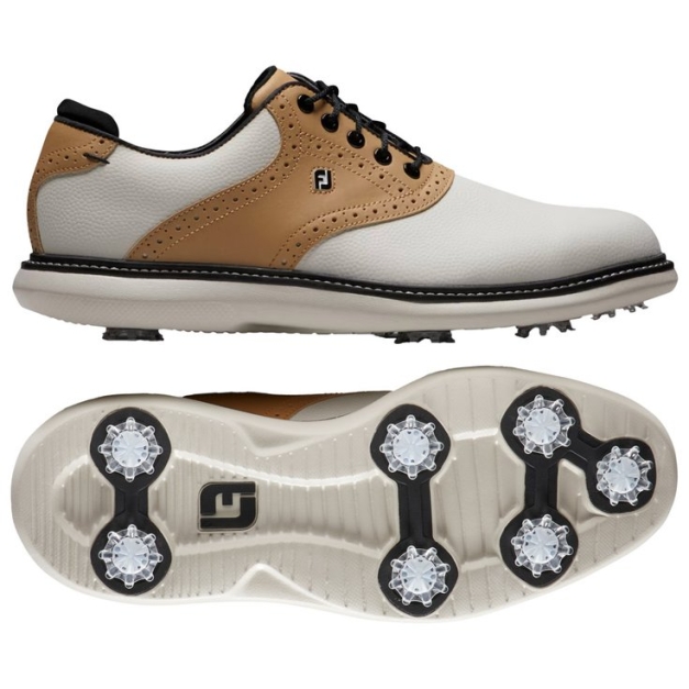 Chaussures avec crampons Traditions Limited Edition White Natural Luxe