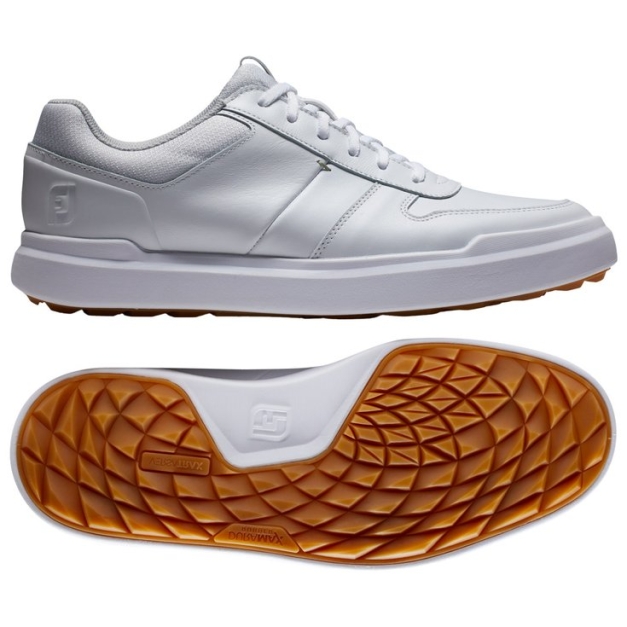 Chaussures sans crampons Contour Casual White White Grey