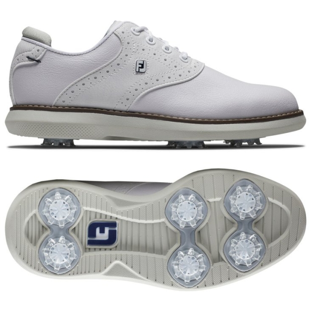 Chaussures avec crampons Junior Traditions White Black Lime