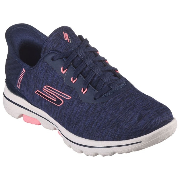 Chaussures sans crampons Go Golf Walk 5 Slip Ins W Navy Pink Trim