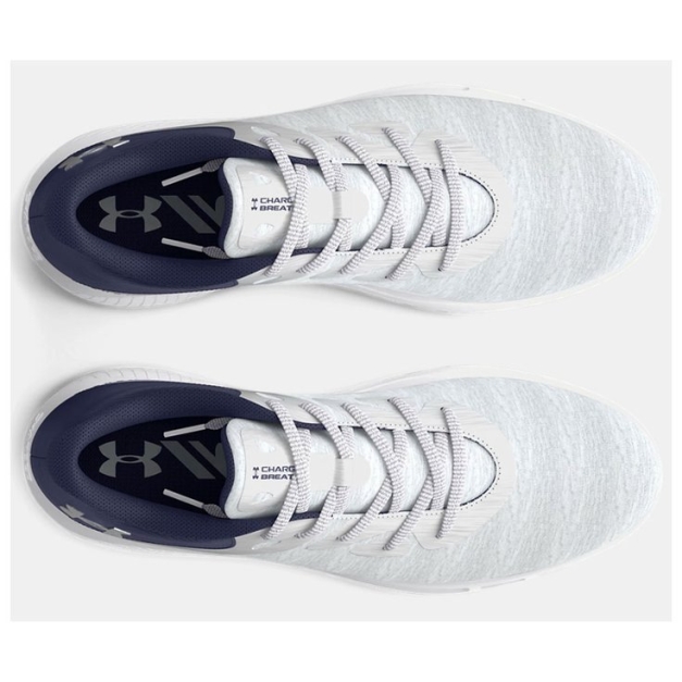Chaussures sans crampons Women Charged Breathe2 Knit Spikeless Halo Gray Midnight Navy Metal