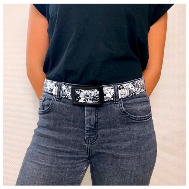 Ceinture Petite Lulu Sushis Noir Et Blanche