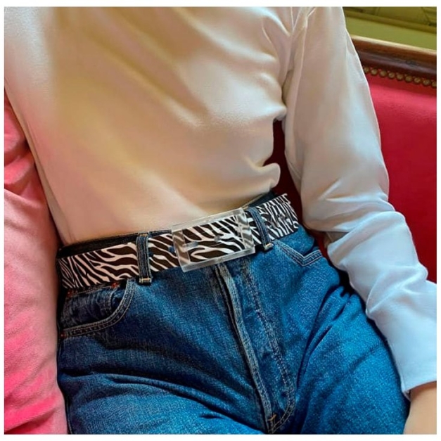 Ceinture Print Black Zèbre