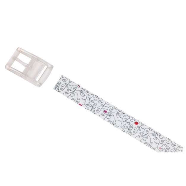 Ceinture Print White Kiss