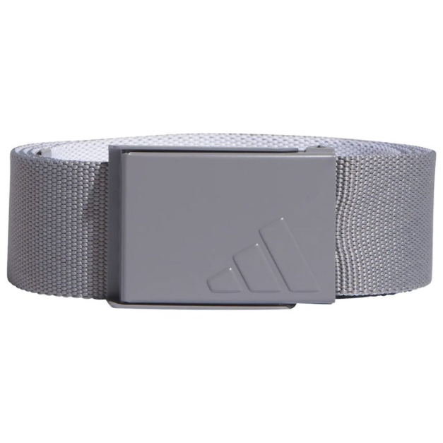 Ceinture Reversible Web Belt Grey three White