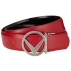 Ceinture Callaway en cuir pour Femme et réversible rouge et noir