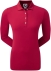Polo manches longues protection solaire rouge Femme - Footjoy
