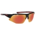 Lunettes de soleil Galibier Noire Mate Rouge Irise Rouge Photochromique