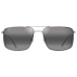 Lunettes de soleil Aeko Matte Titanium Gris Neutre MauiPure