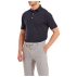 Polo Stretch Lisle Dot Print Navy With White