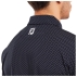 Polo Stretch Lisle Dot Print Navy With White