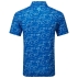 Polo Golf Course Doodle Pique Deep Blue