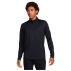 Pull Dri Fit Victory Half Zip Top Black White