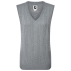 Pull Wool Blend Cable Knit V-Neck Vest Gre