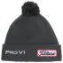 Bonnet Tour Pom Pom Charcoal White