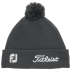 Bonnet Tour Pom Pom Charcoal White