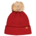 Bonnet Ladies Pom Pom Beanie Red