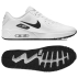 Chaussures sans crampons Air Max 90 G White Black