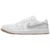 Chaussures sans crampons Air Jordan 1 Low G White Pure Platinum Gum Medium Brown