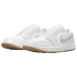 Chaussures sans crampons Air Jordan 1 Low G White Pure Platinum Gum Medium Brown